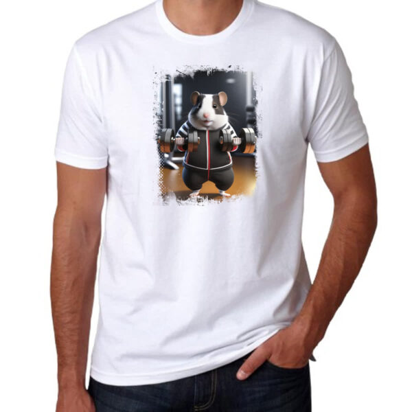 Camiseta Unissex Hamster Treino Fofo - Imagem 3