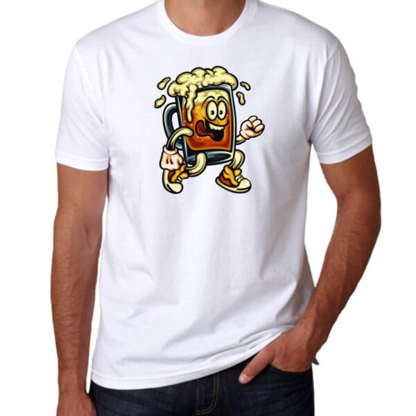 Camiseta Unissex Caneca louca de chop - Imagem 3