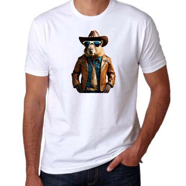 Camiseta Unissex Capivara Cowboy - Imagem 3