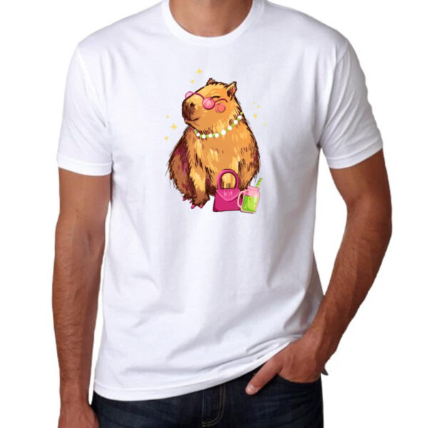Camiseta Unissex Capivara diva - Imagem 3