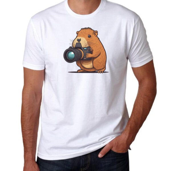 Camiseta Unissex Capivara fotografica - Imagem 3