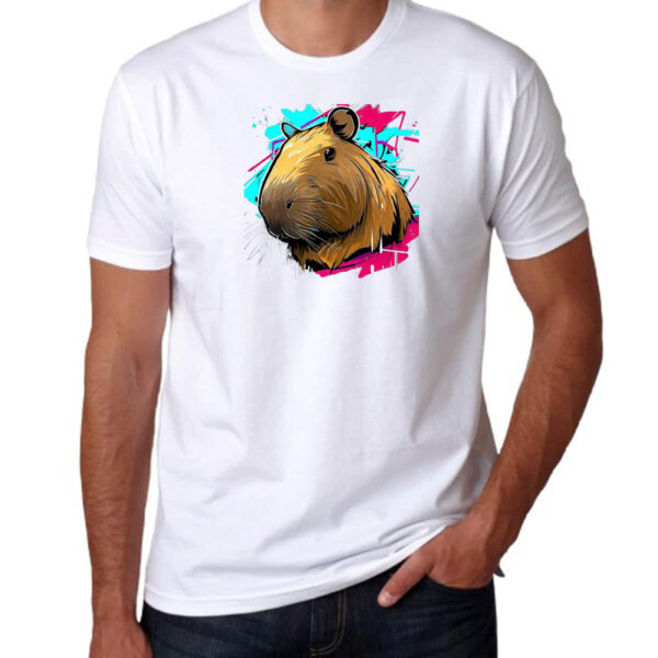 Camiseta Unissex Capivara grafite - Imagem 3