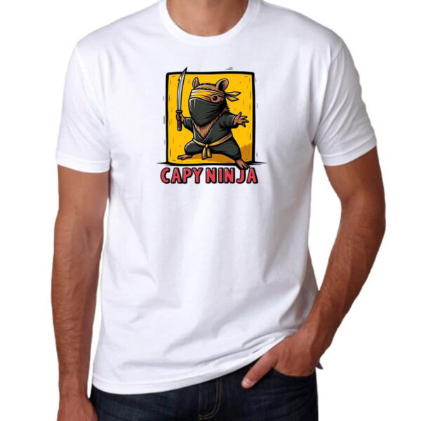 Camiseta Unissex Capivara ninja - Imagem 3