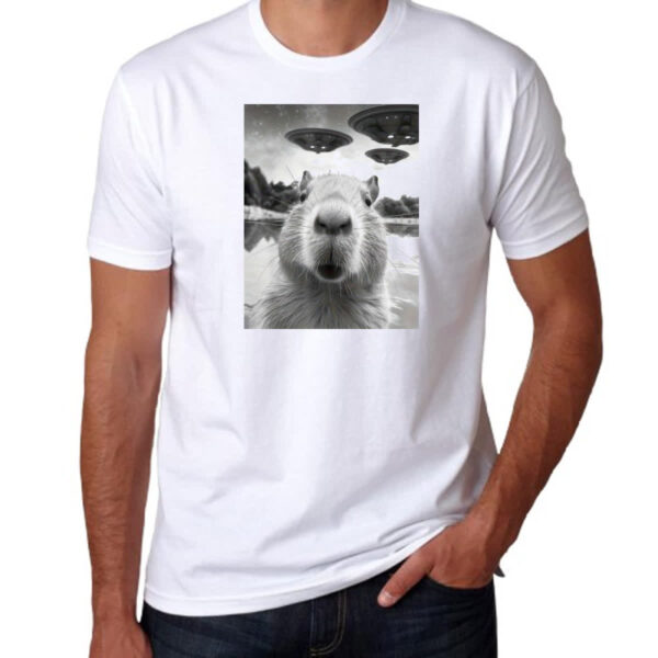 Camiseta Unissex Capivara UFOs - Imagem 3