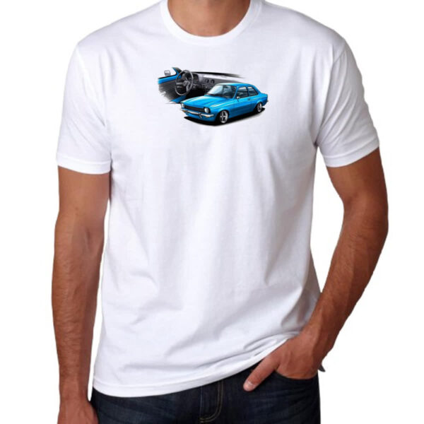 Camiseta Unissex Chevette primeira geracao azul - Imagem 3