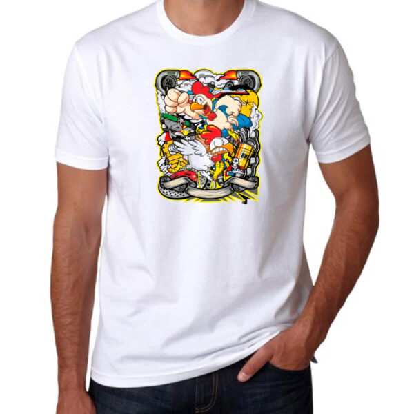 Camiseta Unissex Chicken turbo - Imagem 3