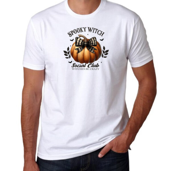 Camiseta Unissex Clube social de bruxas assustadoras - Imagem 3