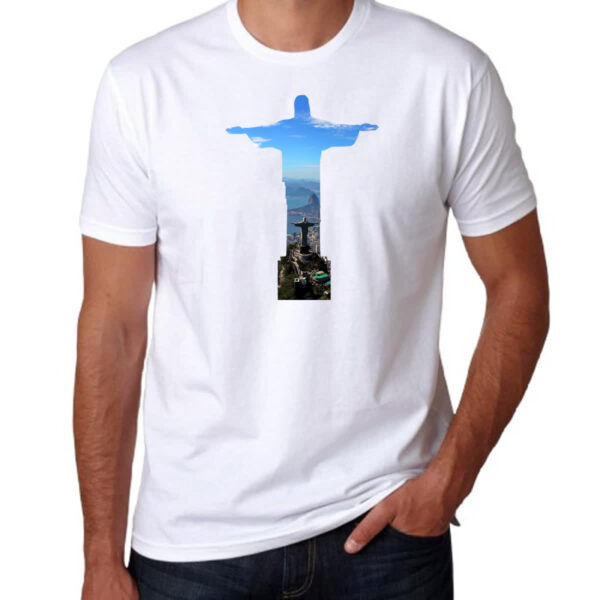 Camiseta Unissex Cristo redentor RJ - Imagem 3