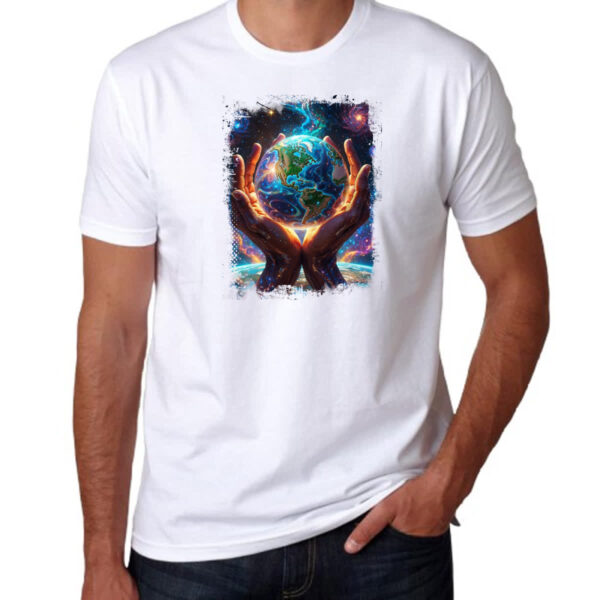 Camiseta Unissex Deus criando o universo - Imagem 3