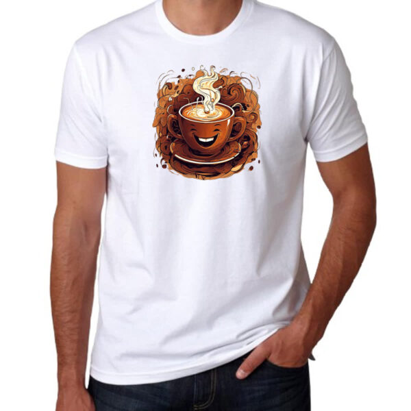 Camiseta Unissex Alegria com cafe - Imagem 3