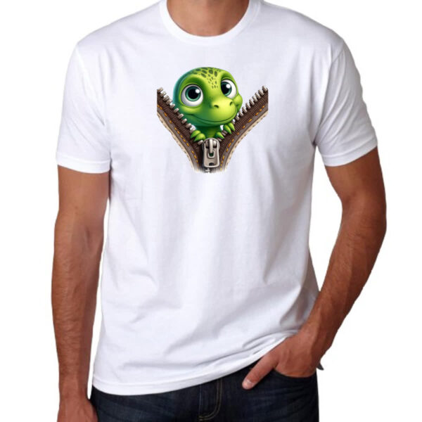 Camiseta Unissex Dinossauro no ziper - Imagem 3