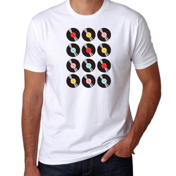 Camiseta Unissex Disco de vinil nostalgia - Imagem 3