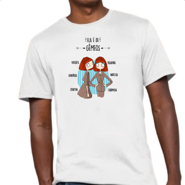 Camiseta Unissex Ela e de Gemeos - Imagem 4