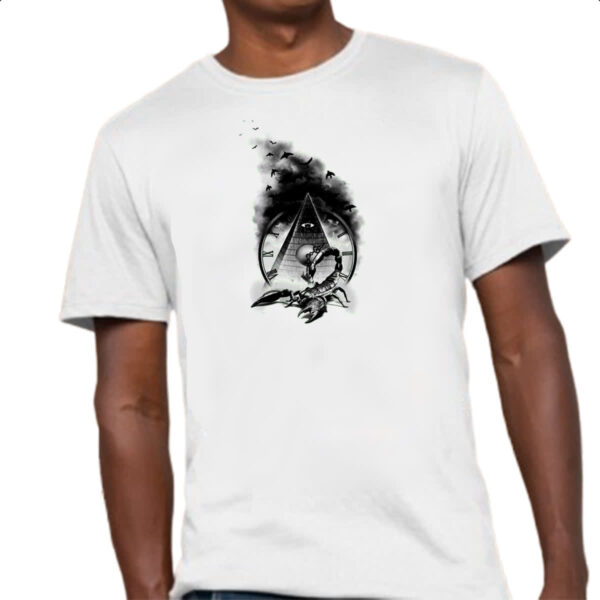 Camiseta Unissex Escorpiao Egipcio do Tempo - Imagem 4