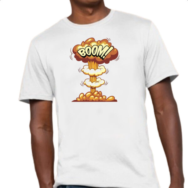 Camiseta Unissex Explosao Atomica Boom - Imagem 4