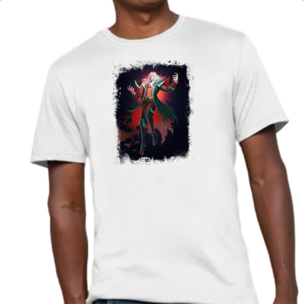 Camiseta Unissex Empires and Puzzles Heroi Alucard - Imagem 4