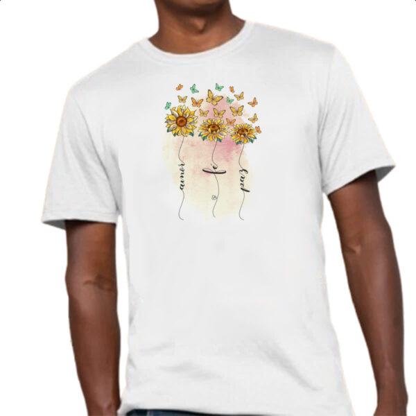 Camiseta Unissex Amor fe e paz - Imagem 4