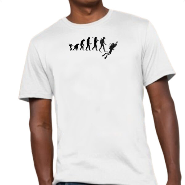 Camiseta Unissex Evolucao mergulhador - Imagem 4