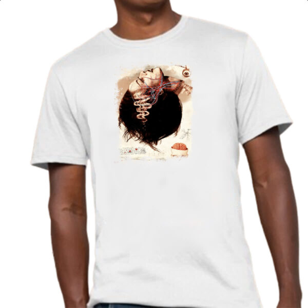 Camiseta Unissex Anatomia Noiva de Frankenstein - Imagem 4