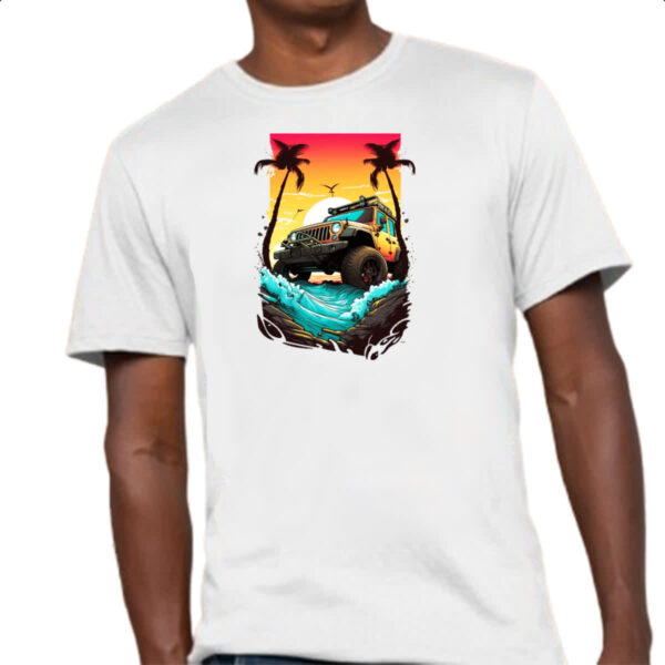 Camiseta Unissex Jeep off road sunset art - Imagem 4