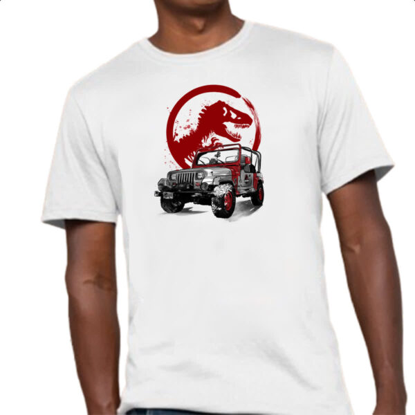 Camiseta Unissex JeepWrangler Jurassic Park - Imagem 4