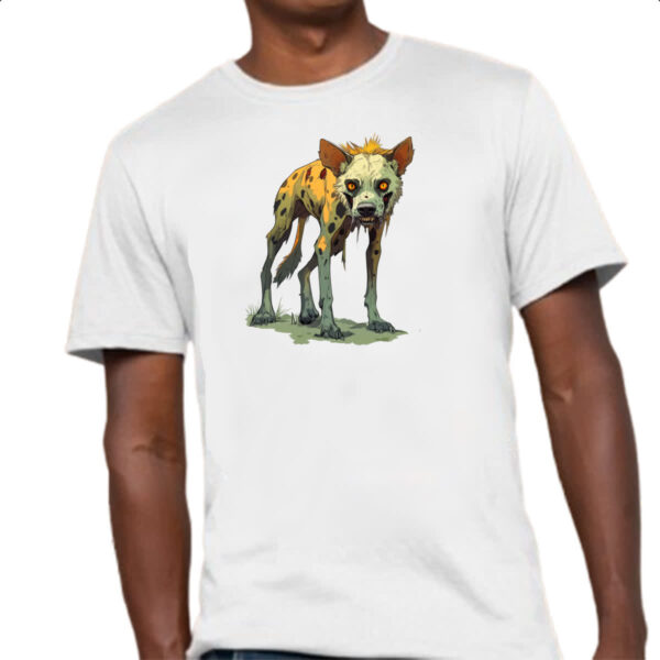 Camiseta Unissex Zumbi Cao selvagem - Imagem 4