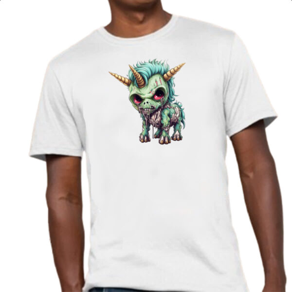 Camiseta Unissex Zumbi Unicornio - Imagem 4