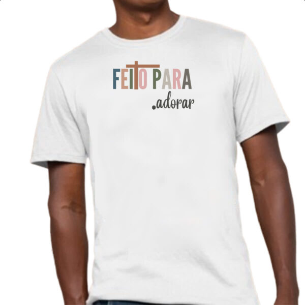 Camiseta Unissex Feito para adorar - Imagem 4