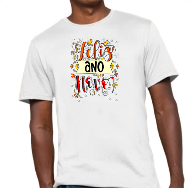 Camiseta Unissex Feliz ano novo - Imagem 4