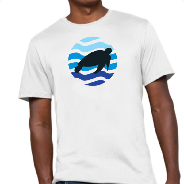 Camiseta Unissex Animais marinhos tartaruga silhueta sunset - Imagem 4
