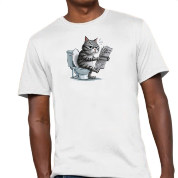 Camiseta Unissex Gato na sala de forca - Imagem 4