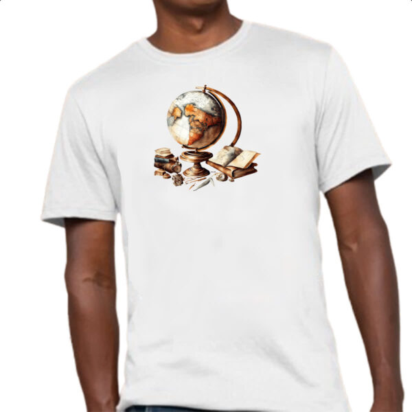 Camiseta Unissex Globo antigo vintage - Imagem 4