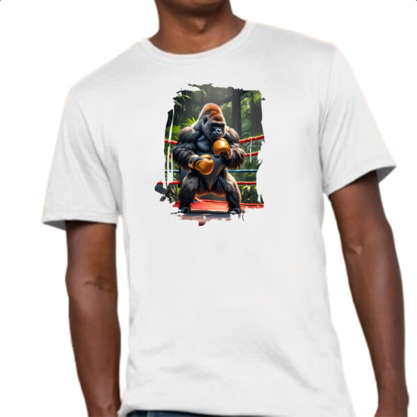 Camiseta Unissex Gorila pugilista - Imagem 4