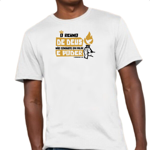 Camiseta Unissex Gospel 1 Corintios 4.20 - Imagem 4