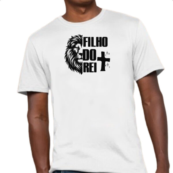 Camiseta Unissex Gospel Filho do rei Leao - Imagem 4