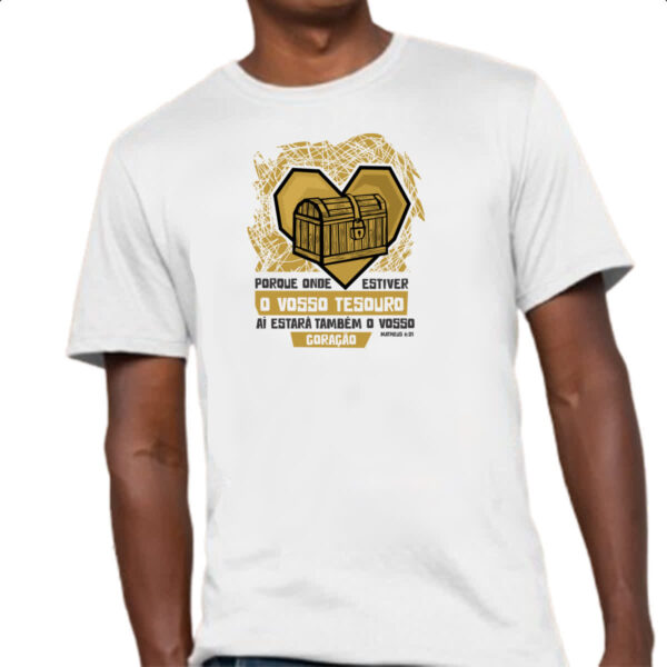 Camiseta Unissex Gospel Matheus 6.21 - Imagem 4