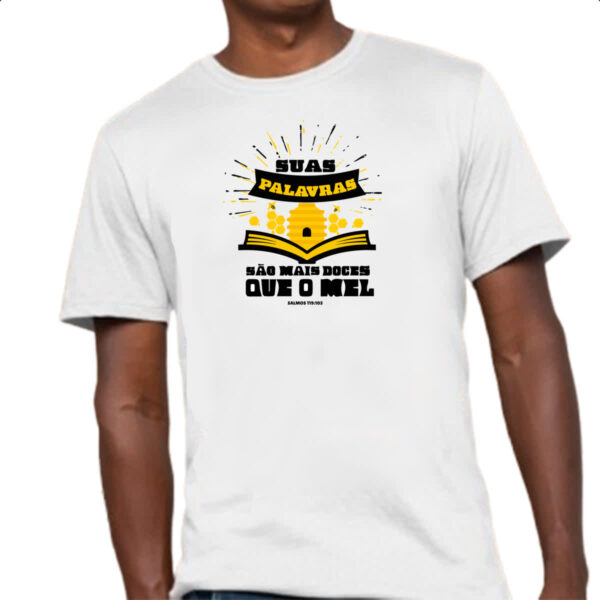 Camiseta Unissex Gospel Salmos 119.103 - Imagem 4