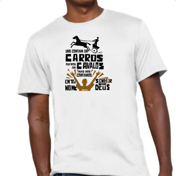 Camiseta Unissex Gospel Salmos 20.7 - Imagem 4