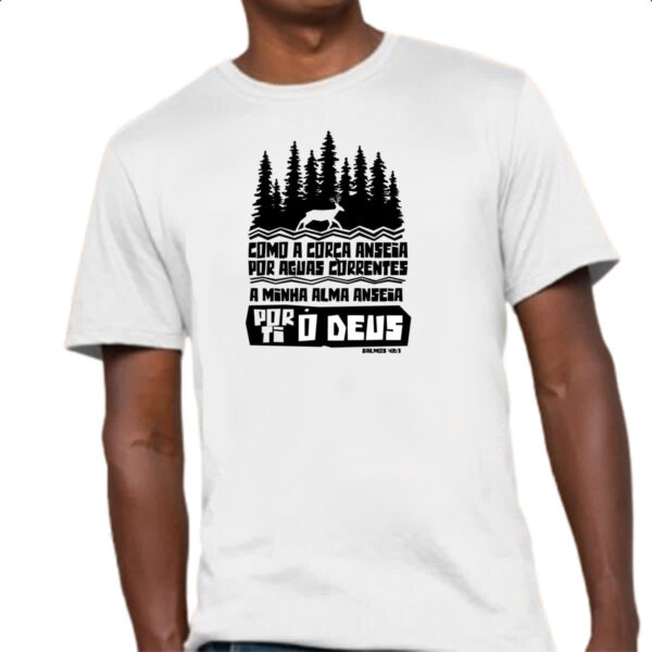 Camiseta Unissex Gospel Salmos 42.1 - Imagem 4