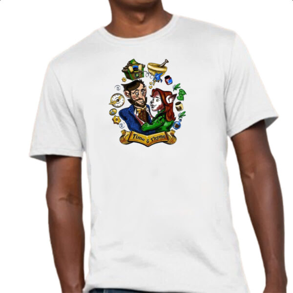 Camiseta Unissex Grimm Monroe e Rosalee Time e Thyme - Imagem 4