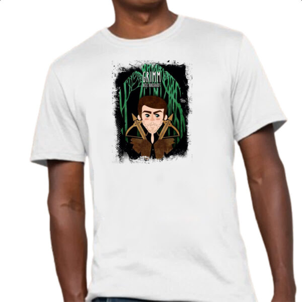 Camiseta Unissex Grimm Nick Burkhardt Arte - Imagem 4