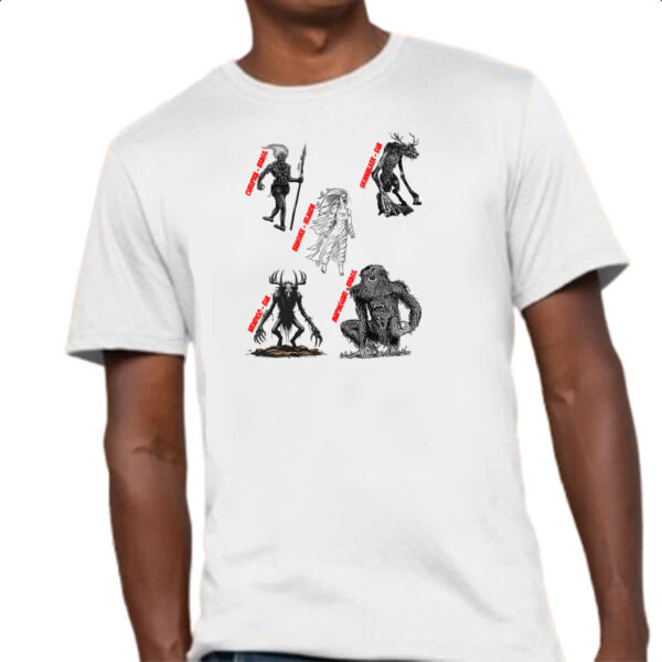 Camiseta Unissex Gritos na floresta lendas - Imagem 4