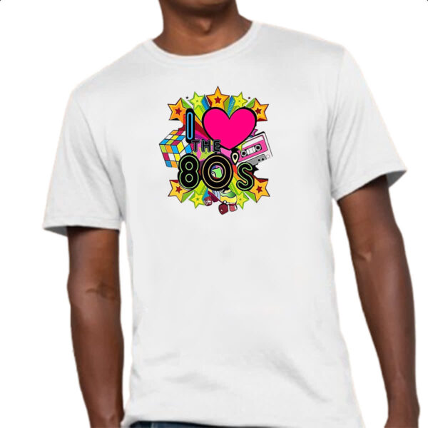 Camiseta Unissex I love anos 80 - Imagem 4