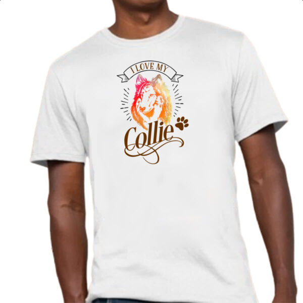 Camiseta Unissex I love my Collie - Imagem 4
