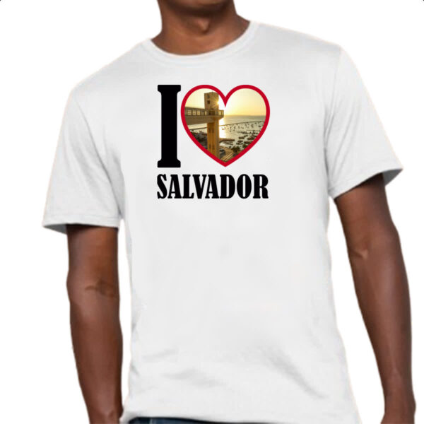 Camiseta Unissex I love salvador - Imagem 4