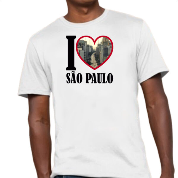 Camiseta Unissex I love sao paulo - Imagem 4