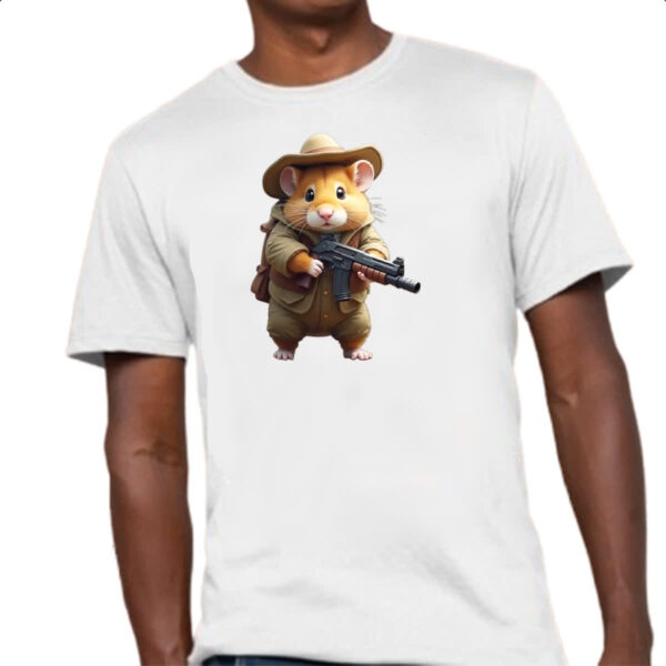 Camiseta Unissex Indiana Hamster - Imagem 4