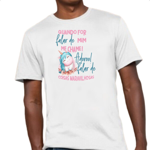 Camiseta Unissex Ironico quando for falar de mim - Imagem 4