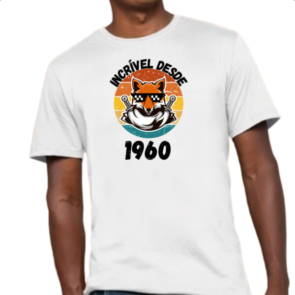 Camiseta Unissex Incrivel desde 1960 - Imagem 4