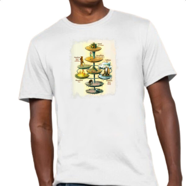 Camiseta Unissex A Cronica de Yggdrasil - Imagem 4